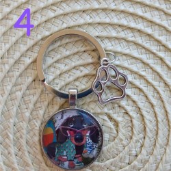 Μπρελόκ με σχέδιο σκύλους και κρεμαστή πατούσα 