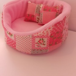 Cuddle cup patchwork ροζ