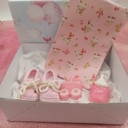 Kουτί δώρου για νεογέννητο κορίτσι κουνέλια