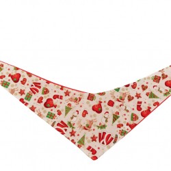 Mπαντάνα σκύλου χριστουγεννιάτικη vintage