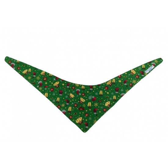 Χριστουγεννιάτικη μπαντάνα σκύλου πράσινη