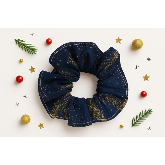 Χριστουγεννιάτικο κουτί άγιος βασίλης με δύο Scrunchies 