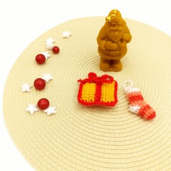 Χριστουγεννιάτικο κουτί με κερί άγιος βασίλης