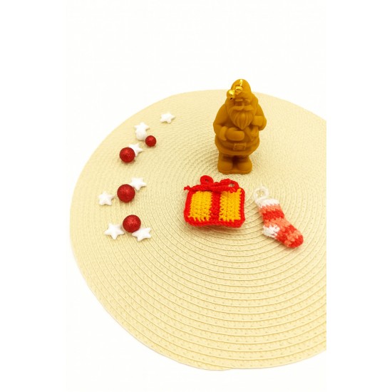 Χριστουγεννιάτικο κουτί με κερί άγιος βασίλης