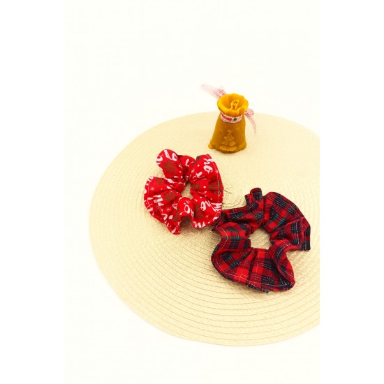 Χριστουγεννιάτικο κουτί με κερί και scrunchies