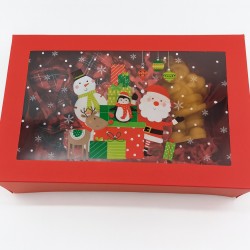 Χριστουγεννιάτικο κουτί με κερί και κοκκαλάκια