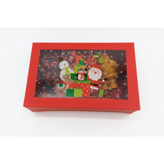 Χριστουγεννιάτικο κουτί με κερί και κοκκαλάκια