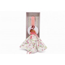 Λαμπάδα κοπέλα με ανοιξιάτικο φόρεμα 