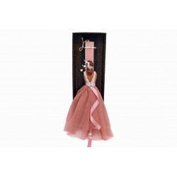 Λαμπάδα κοπέλα με φόρεμα 