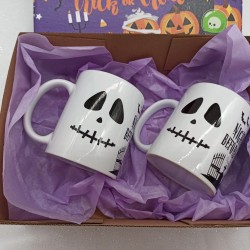 Κουτί δώρου με 2 κούπες halloween