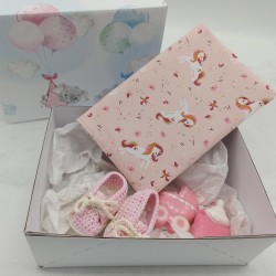 Kουτί δώρου για νεογέννητο κορίτσι unicorn