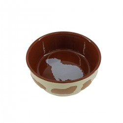 Πιάτο κεραμικό για ινδικά χοιρίδια καφέ σκούρο