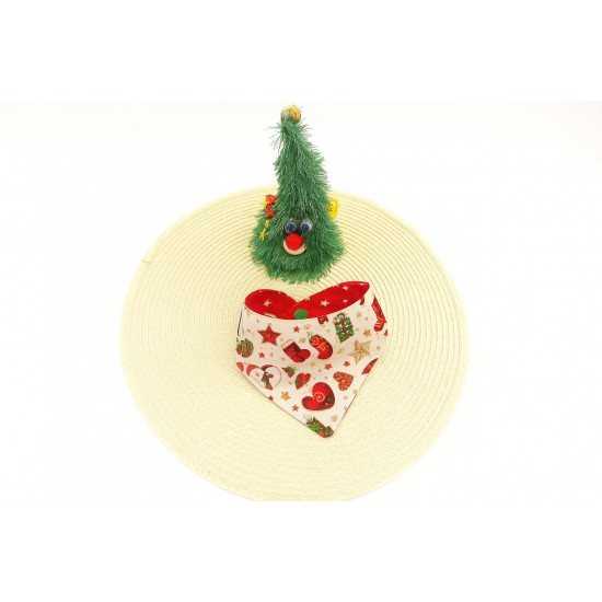 Mπαντάνα γάτας χριστουγεννιάτικη vintage