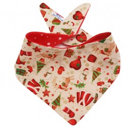 Mπαντάνα σκύλου χριστουγεννιάτικη vintage