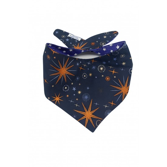 Mπαντάνα σκύλου χριστουγεννιάτικη μπλε