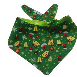 Χριστουγεννιάτικη μπαντάνα σκύλου πράσινη