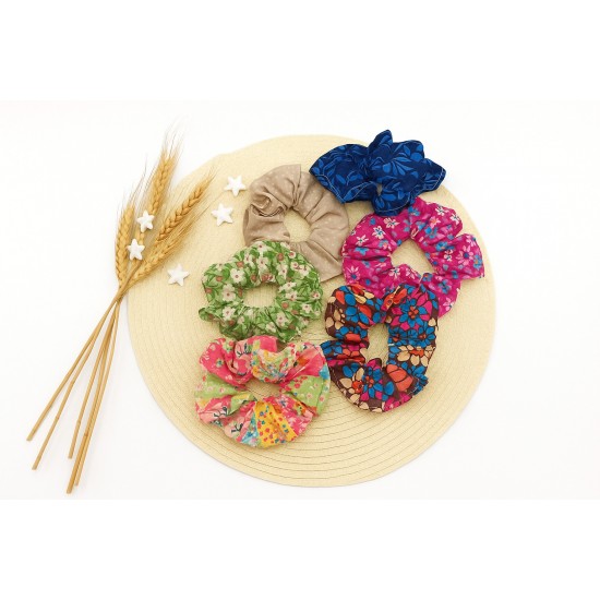 Scrunchies ενηλίκων διάφορα σχέδια