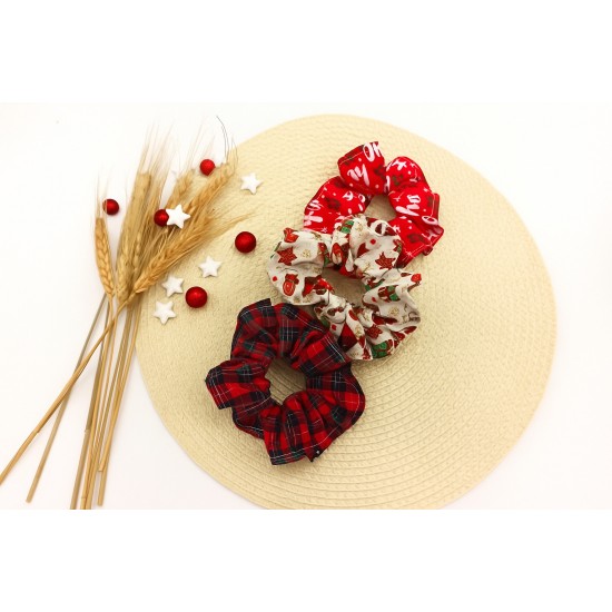 Χριστουγεννιάτικα Scrunchies