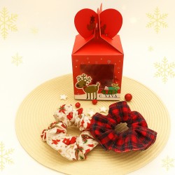 Χριστουγεννιάτικο κουτί rudolph με δύο Scrunchies 