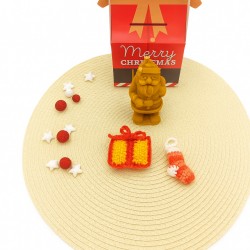 Χριστουγεννιάτικο κουτί με κερί άγιος βασίλης