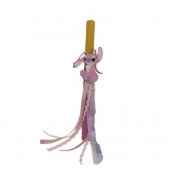 Λαμπάδα τερατάκι λιλά σε κουτί happy easter 