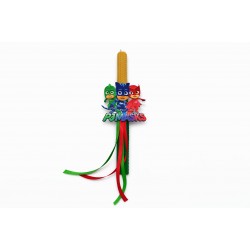 Λαμπάδα σούπερ ήρωες πράσινη σε κουτί happy easter 