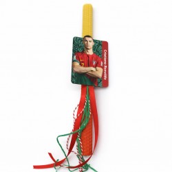 Λαμπάδα αθλητής κόκκινη σε κουτί happy easter 