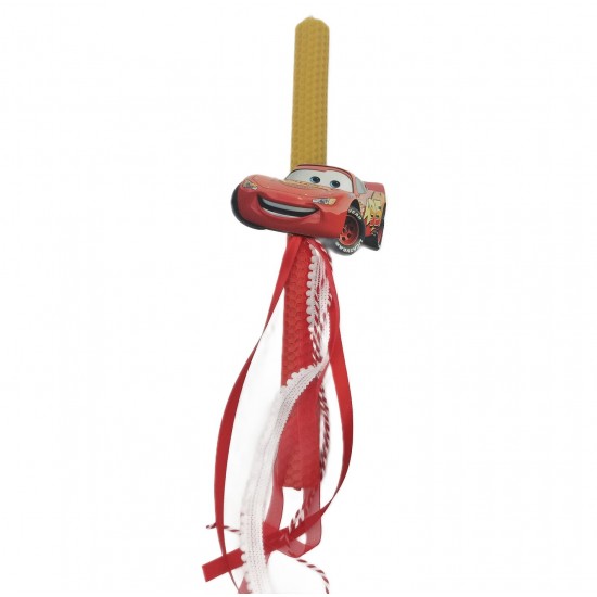 Λαμπάδα αυτοκίνητο κόκκινη σε κουτί happy easter 