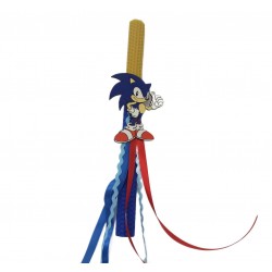 Λαμπάδα ήρωας μπλε σε κουτί happy easter 