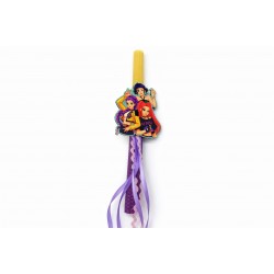 Λαμπάδα μωβ συγκρότημα σε κουτί happy easter 