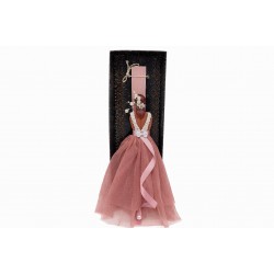 Λαμπάδα κοπέλα με φόρεμα 