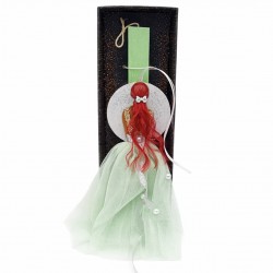 Λαμπάδα κοπέλα με κόκκινα μαλλιά