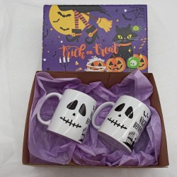 Κουτί δώρου με 2 κούπες halloween